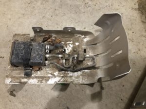 stock bash plate with evaporated
