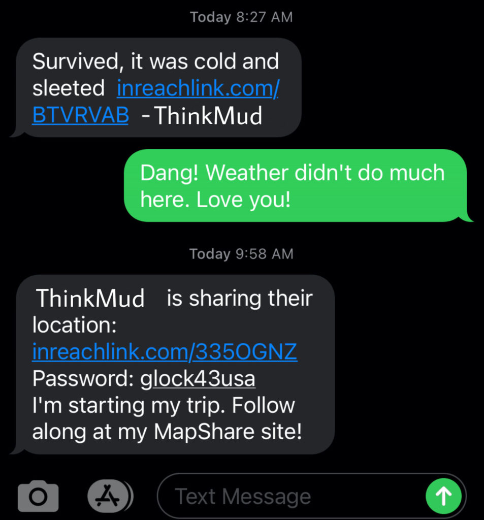text message send with inReach