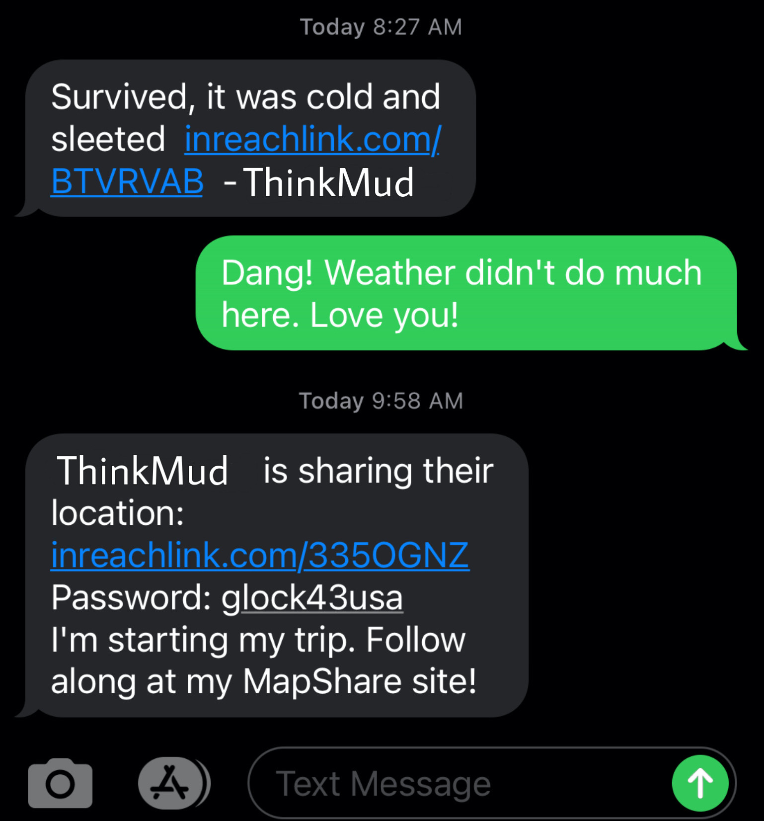 garmin 235 text messages
