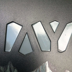 Himalayan side panel stickers closeup