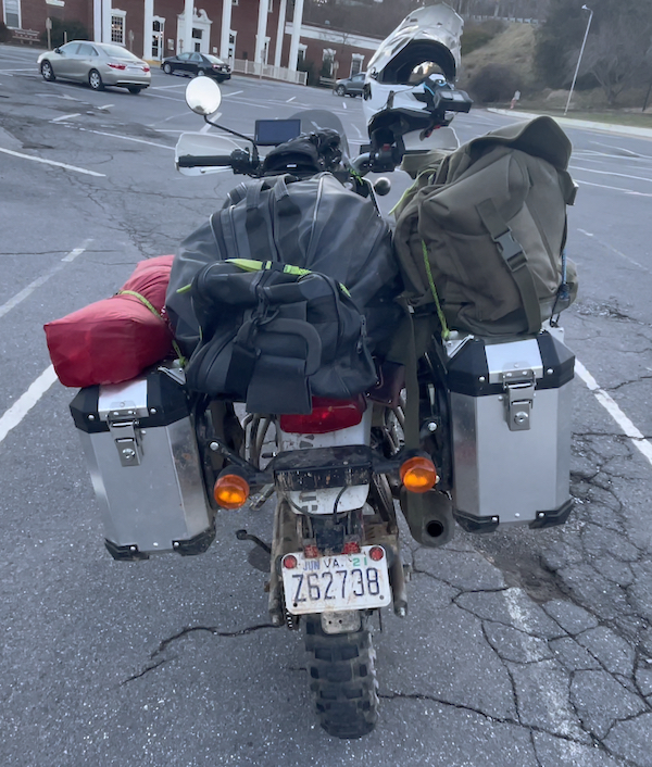 Himalayan packed down with gear