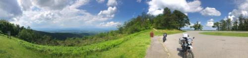 Panoramic picture taken at The Great Valley overlook