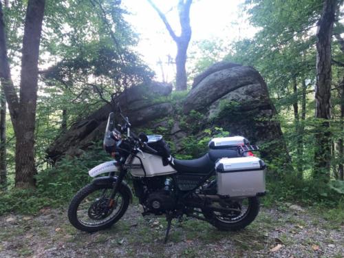 Found a huge rock pile on a trail I rode.